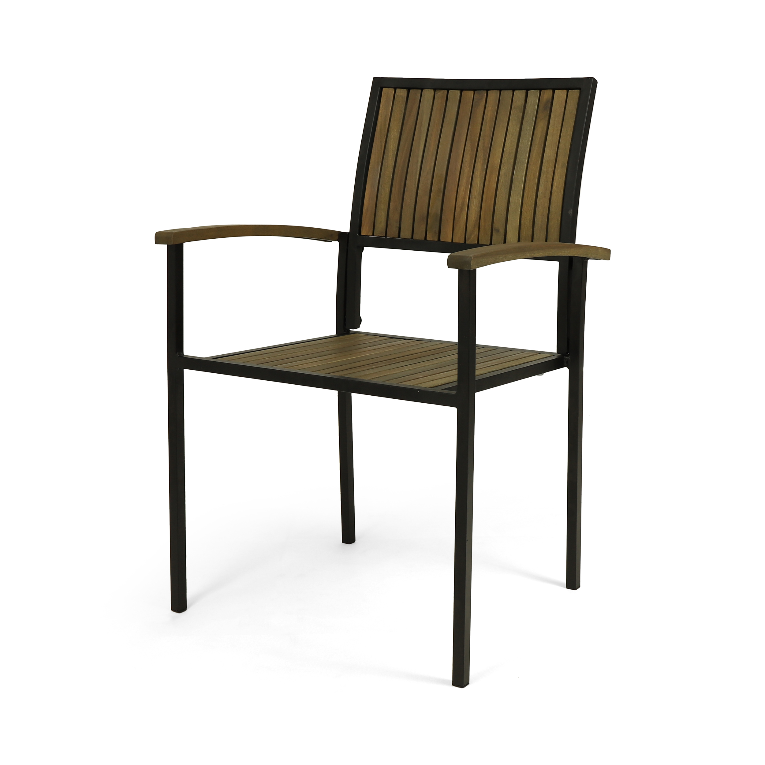 Euroco BRIDGET WOOD AND METAL CHAIR,Set of 2