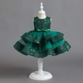 thumbnail image 2 of Lolanta Baby Girl Pageant Dress Sequins Princess Dress Toddler Flower Wedding Birthday Party Gown Dresses 12 Months-4 Years, 2 of 5