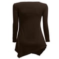 thumbnail image 3 of CHOK Tunique Longue à Manches Longues Col en V pour Femmes Robe T-Shirt, 3 of 3