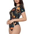 thumbnail image 2 of Naloa Forest Elf Women's Short-Sleeved Onesie, One-Piece Swimsuit for Parties, dates, clubs - Small, 2 of 9