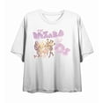 thumbnail image 4 of Wizard Of Oz Cartoon Group Shot Women's White Crew Neck Short Sleeve Crop Tee-Medium, 4 of 5