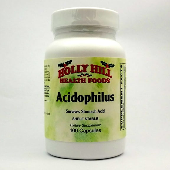 Holly Hill Health Foods Acidophilus, 100 Capsules
