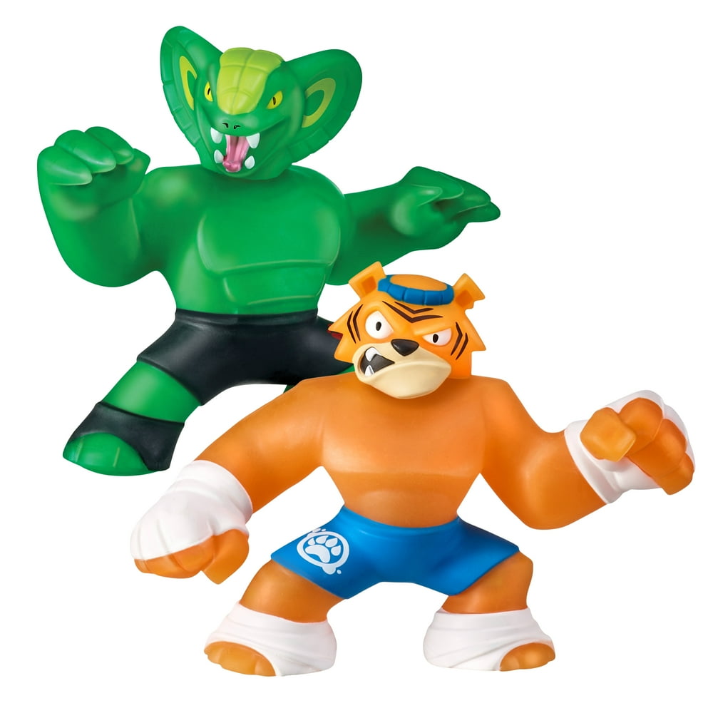 Heroes of Goo Jit Zu Super Stretchy 2Pack Action Figures, Tygor vs Viper