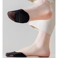 thumbnail image 5 of 5 Pairs Toe Topper Half Socks Women's No Show Toe Cover Liners Sock for Mules Sandals Pumps Clogs Heels US 5-9, 5 of 6