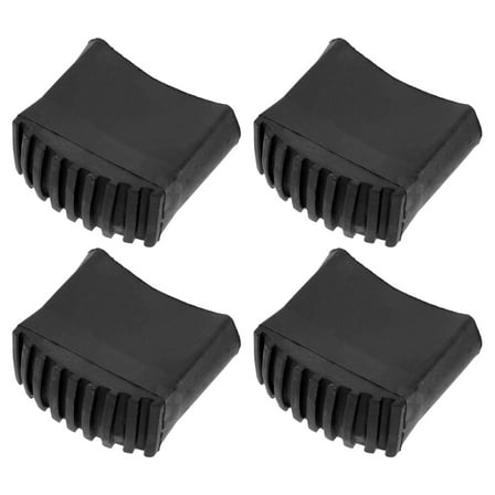 HONITANO Ladder End Caps 4Pcs Black Rubber for Ladder Feet with Damping and Sound Insulation