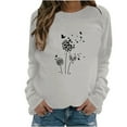 thumbnail image 2 of Sweat à Capuche Mode pour Femmes 2023 Manches Longues Col Rond Imprimé Chandail en Molleton Blouse 50 % de Réduction Costumes Halloween/noël, 2 of 4