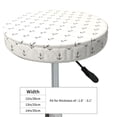 thumbnail image 4 of Pofeuu Anchors Print Round Bar Stool Covers - Super Soft and Washable Elastic Stool Cushion Slipcover Easy Clean Velvet-14 inch, 4 of 7