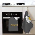 thumbnail image 4 of Sikiie Keep Life Simple Daisy Flower Waffle Weave Kitchen Dish Cloth,Super Absorbent Kitchen Dish Towels 16*26 Inches for Dish Rags Washing Dishes, Drying Dishes, 4 of 7