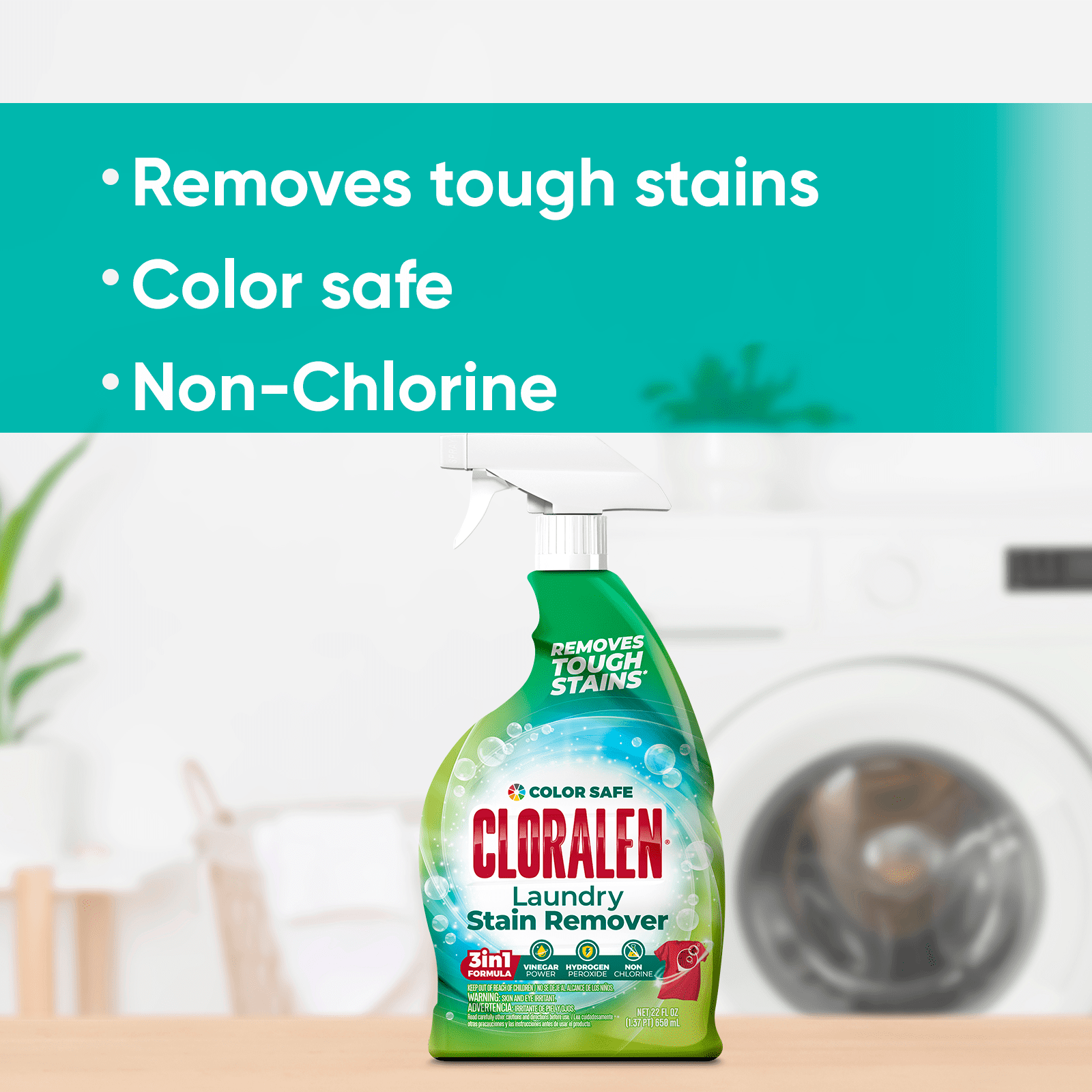 (8 pack) Cloralen Laundry Stain Remover Trigger 22 Oz
