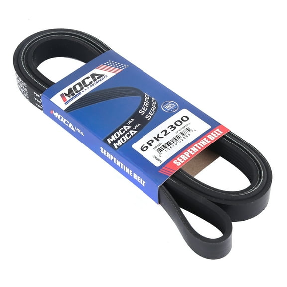 MOCA AUTOPARTS 6PK2300 Serpentine Belt Fit for 2005-2007 Buick LaCrosse 3.8L & 1993-1995 Chevrolet G20 4.3L 5.0L 5.7L & 2002-2006 Chevrolet Trailblazer EXT 4.2L & 2004-2008 Pontiac Grand Prix 3.8L