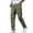 Green, variant on WIZUTIZ Mens Suit Pants Printed Elastic Waist Drawstring Wide Leg Pants Summer Outdoor Trendy Lounge Trousers with Pockets