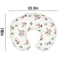 thumbnail image 4 of MesaSe 2 Pack Stretchy Nursing Pillow Covers- Nursing Pillow Slipcovers for Breastfeeding Moms,Ultra Soft Snug Fits On Infant Nursing Pillow for Baby Girls Boys- Lt Pink & Floral, 4 of 5