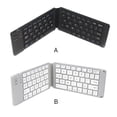 thumbnail image 3 of Clavier Bluetooth Pliable Mini Clavier Sans Fil de Remplacement pour IOS, Android PC Tablette Téléphone, Noir, 3 of 9