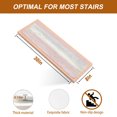 thumbnail image 5 of Pink Gray Stair Treads Non Slip for Steps White Gradient Rustic Striped Minimalist Country 15 Pcs Reusable Adhesive Stair Runner Mats for Dogs Elders Carpet Treads Rugs for Staircase 8x30 In, 5 of 9