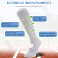 thumbnail image 6 of Lanola 3 Pairs Kids Youth Baseball Socks Cushioned Soccer Football Softball Socks for Boys Girls, 6 of 6