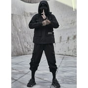 Niepce Inc Streetwear Black Combat Multi-pockets Cyberpunk Techwear Jacket (Men’s)