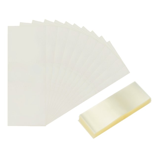 200 Pcs Bandas de Contracción, Bandas de Contracción Perforadas Transparentes de 66*25mm, Bandas de Envoltura Térmica para Botellas