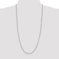 thumbnail image 2 of Auriga 925 Sterling Silver 4 mm Diamond-cut Rolo Chain Necklace for Women 30", 2 of 5