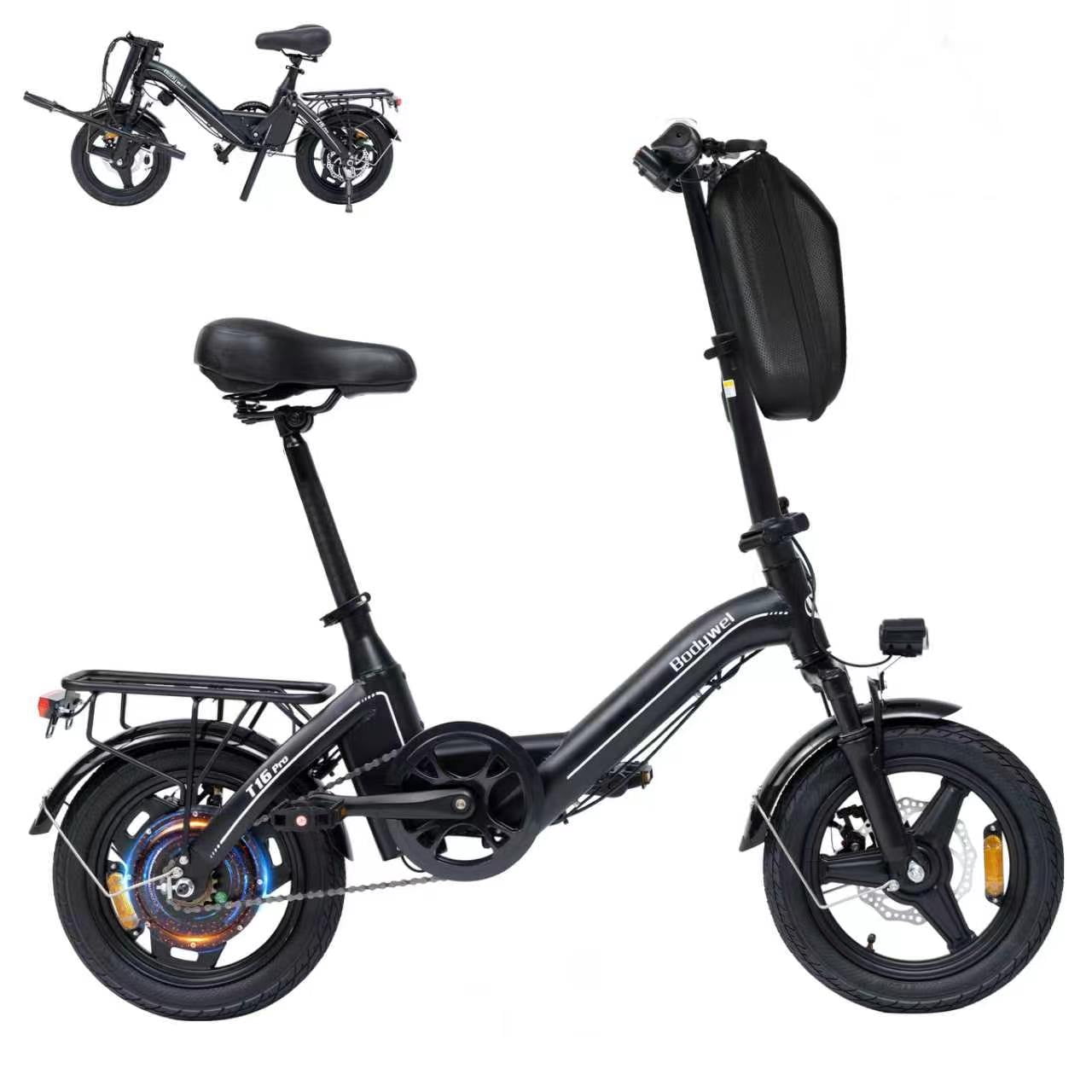 Black with Bag & Rear Rack