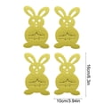 thumbnail image 3 of Honmine 4PCS Easter Cutlery Holders Felt Easter Bunny Tableware Utensil Holder Bag Silverware Pouch Bags for Knife Forks Organizer Home Spring Easter Party Table Decoration, 3 of 6