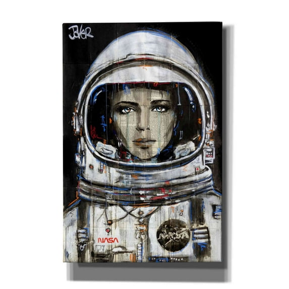 Epic Graffiti 'Cosmos' by Loui Jover, Canvas Wall Art, 12"x18"