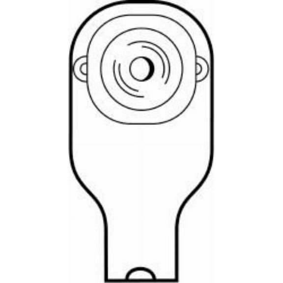 Hollister One-Piece System Premier Colostomy Drainable Pouch, 12" Length with 5/8" Stoma