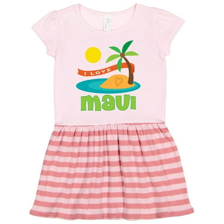 

Inktastic I Love Maui Gift Toddler Girl Dress