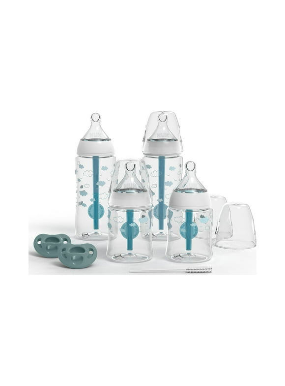 NUK Smooth Flow Pro Anti-Colic Baby Bottle & Pacifier Newborn 7 Piece Gift Set