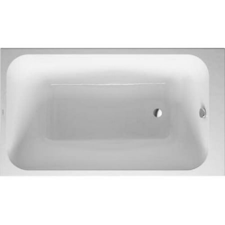 Duravit 700233000000090 DuraStyle 55-1/8in Drop In or Built-in for Panel Acrylic Soaking (Best Drop In Soaking Tubs)