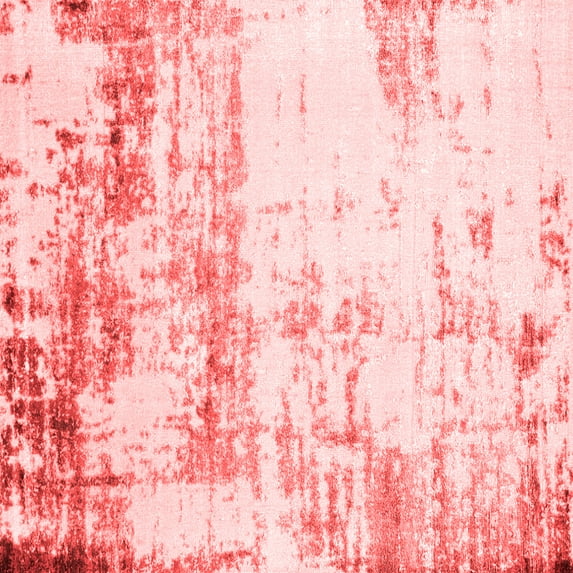 Ahgly Company Indoor Square Oriental Red Industrial Area Rugs, 8' Square