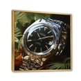 thumbnail image 2 of Designart "Silver Dawn Timepiece Luxury Watch I" Fashion Floater Framed Wall Decor, 2 of 7