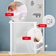 thumbnail image 3 of Valla de puerta resistente para niños con cerradura giratoria, valla de puerta para bebés para balcón, baño, escalera, 3 of 12