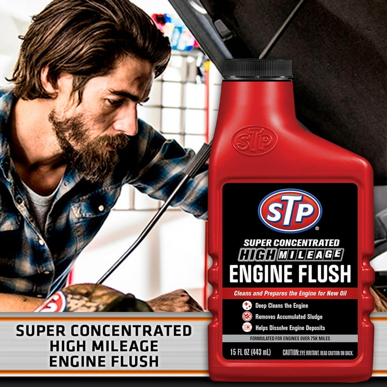 STP® Super Concentrated High Mileage Engine Flush (15 fl. oz