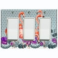 thumbnail image 1 of Metal Light Switch Plate Outlet Cover Flamingo Embroidered Lace Floral Tablecloth FGO011, 1 of 13