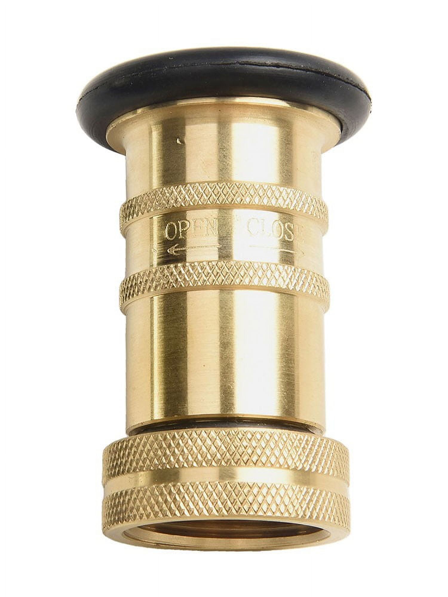 Fire Hose Brass Nozzle Spray (1" NH/NST) Heavy Duty 1" Female Smile Home