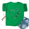 thumbnail image 4 of QIPOPIQ T-Shirts à Manches Courtes pour Femmes à Col Rond T-Shirts de la Saint-Patrick T-Shirt pour Dames T-Shirt Trèfle T-Shirt Vert T-Shirts de la Saint-Patrick T-Shirts Cœur T-Shirts de Fête T-Shirts Graphiques Aubaines, 4 of 4