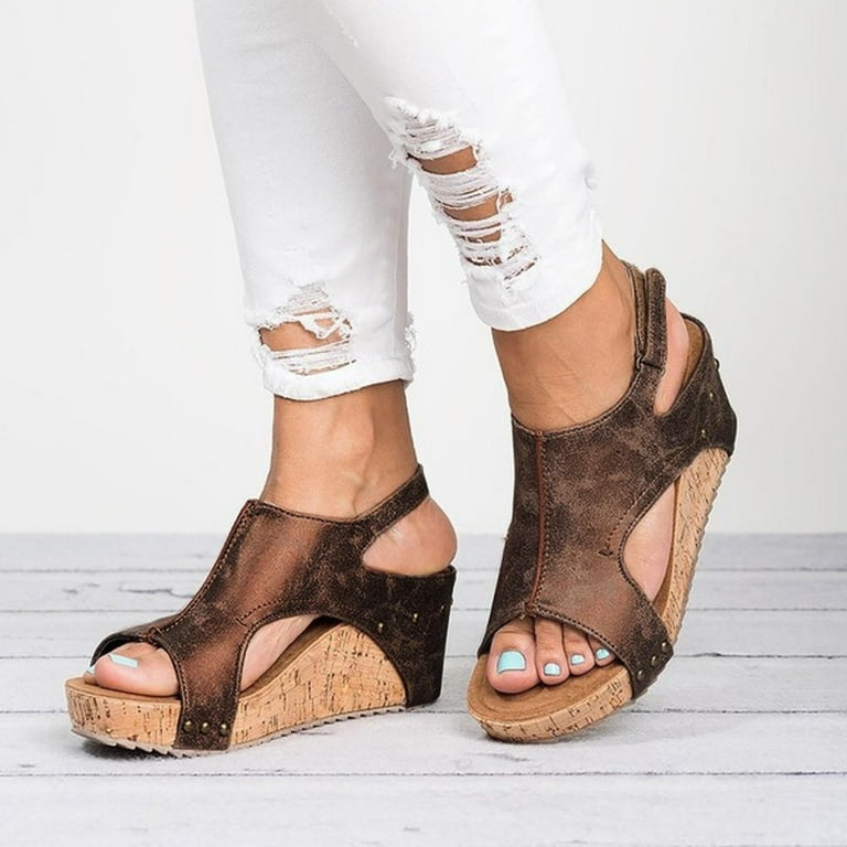 Wedge Heels Are Cork Wedges In Style 2019 Strap Are Cork Wedges In