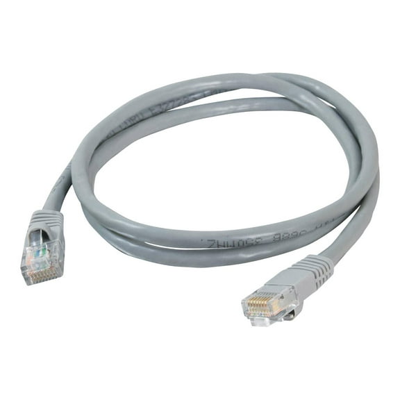 C2G-35ft Cat5e Snagless Unshielded (UTP) Network Patch Cable - Gray - Category 5e for Network Device - RJ-45 Male - RJ-45 Male - 35ft - Gray