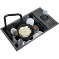 thumbnail image 5 of Hidden Mini Bar/Cafe/RV/balcony Sink with Foldable Faucet and Glass Rinser Set Black, 5 of 6