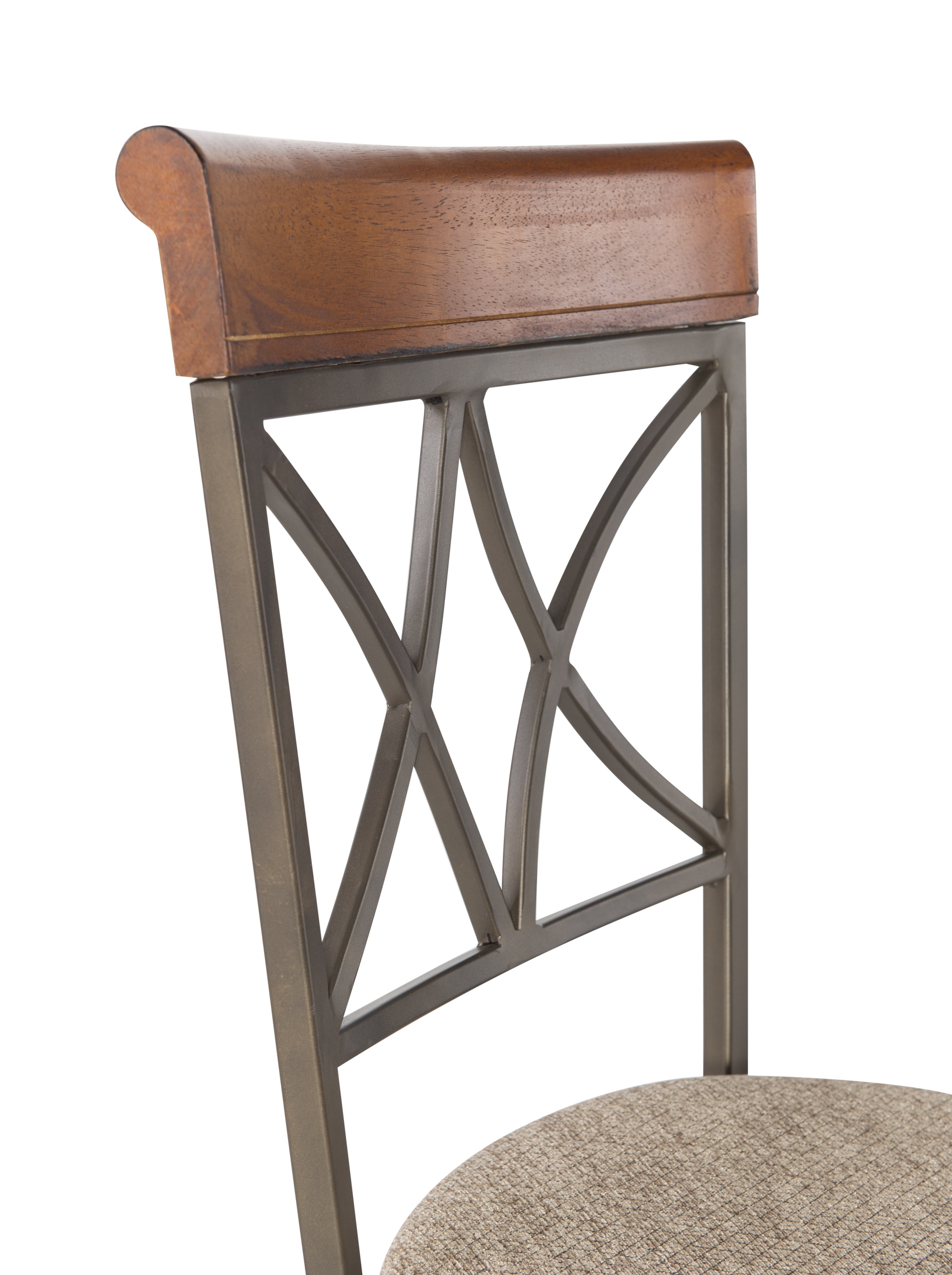 Powell Roselyn Bar Stool with Swivel, Taupe and Beige