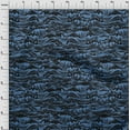 thumbnail image 4 of oneOone Velvet Medium Blue Fabric Asian Japanese Wave Sewing Fabric By The Yard Printed Diy Clothing Sewing Supplies 58 Inch Wide, 4 of 4