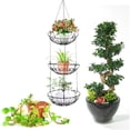 thumbnail image 4 of 3 Layer Hanging Fruit Basket Iron Fruit Baskets for Kitchen Restaurants Fruit Storage Basket, 4 of 7