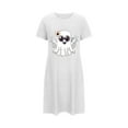 thumbnail image 5 of MuZeFu Nightgowns for Women Plus Size Clearance Sale Women's Oversized Short Nightgown Fashion Chest Print Short Sleeve Nightdress, 5 of 5