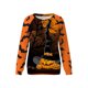 thumbnail image 1 of Sudaderas De Halloween Para Mujer Traje Festivo De Manga Larga Con Estampado De Dibujos Animados XBTCLXEBCO Calabaza Negro 1;XXL, 1 of 6