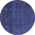 thumbnail image 1 of Ahgly Company Indoor Round Abstract Blue Modern Area Rugs, 6' Round, 1 of 4