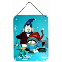 Somethins Fishy Christmas Penguin Wall and Door Hanging Prints