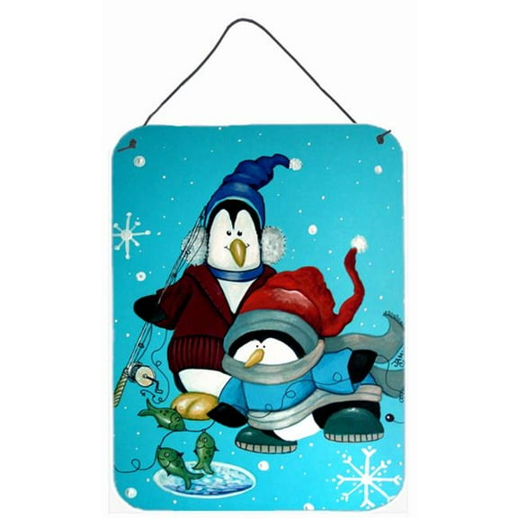Somethins Fishy Christmas Penguin Wall and Door Hanging Prints
