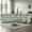 Sea Foam, variant on Genuine Leather Dual-Power Reclining Sectional Sofa with Console, 5-Seat L-Shaped Sectional with Zero Gravity, USB/Type-C Ports & Modular Design