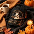 thumbnail image 6 of Wide Brim Sun Hats Halloween Baseball Cap with Cute Embroidery Hat, 6 of 6