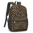 thumbnail image 3 of 17 Inch Lightweight Backpack,PVC Waterproof Oxford Fabric, Ergonomically Designed, with Large Capacity, Leopard Animal Print, 3 of 5
